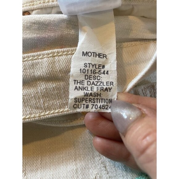NWT Mother Denim Dazzler Ankle Fray in Superstition Size 29 $218 - Picture 12 of 16